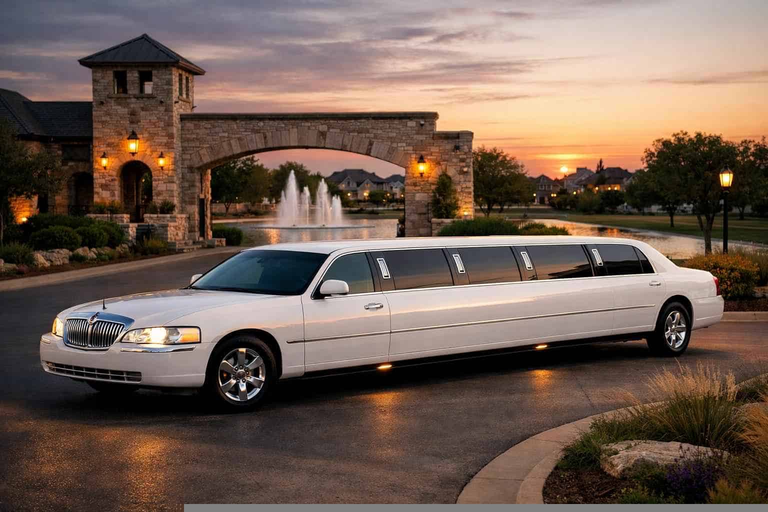 White Limo Rental Services in Sachse Texas