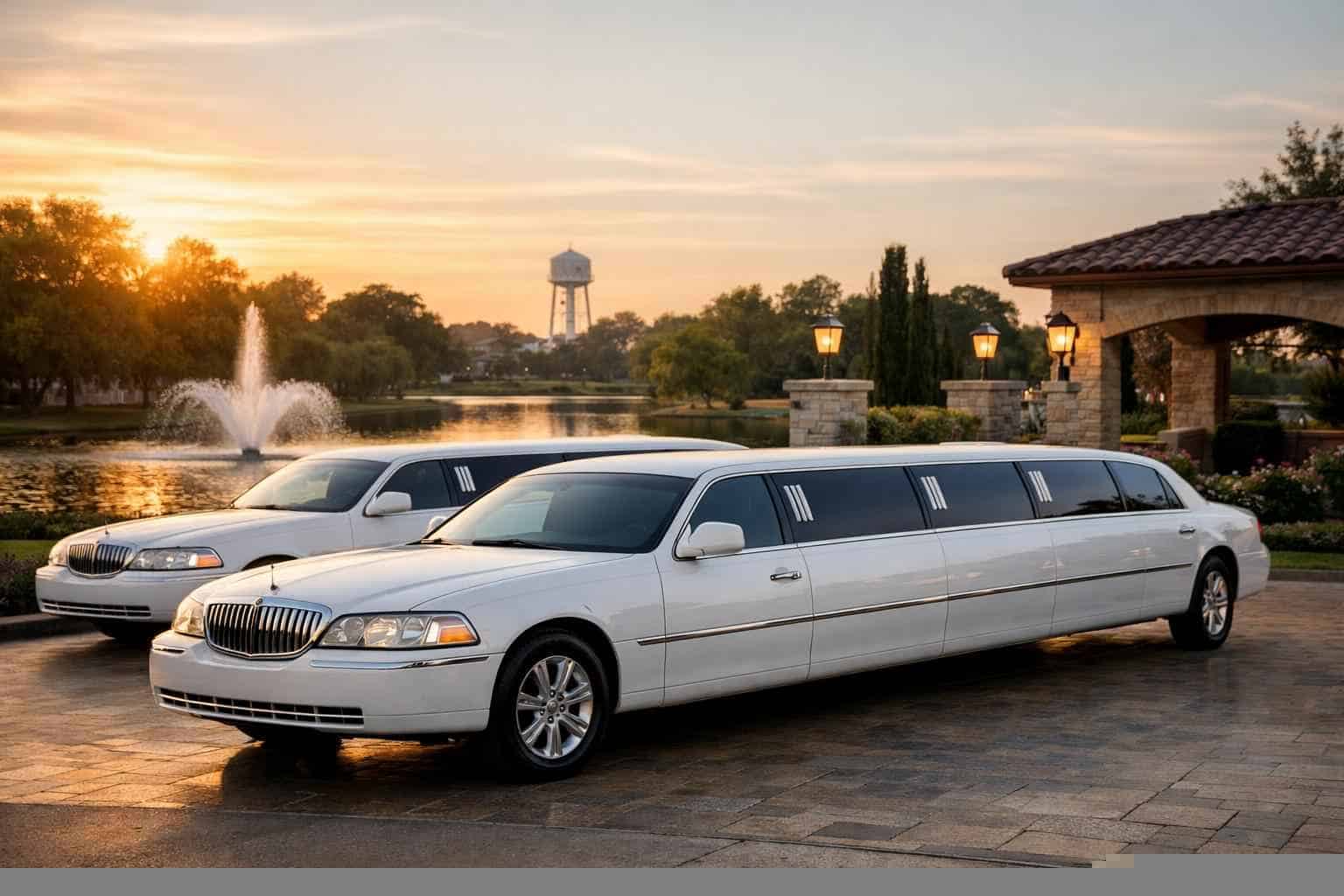 White Limousines in Balch Springs Texas