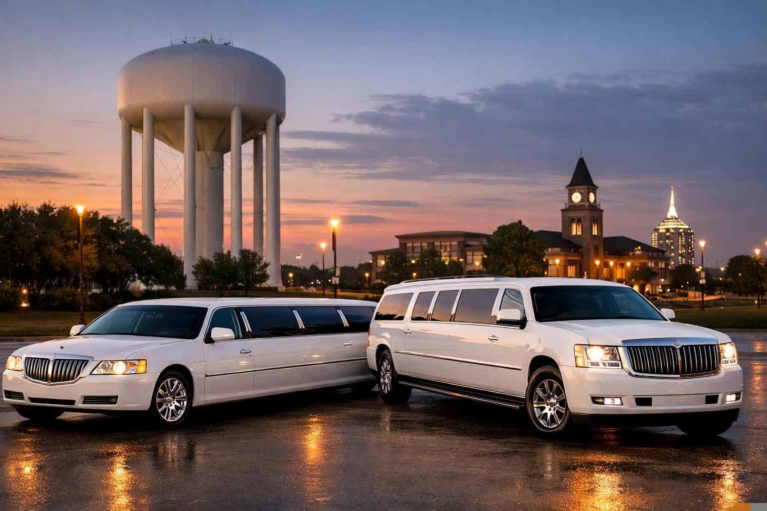 White Limousines in Duncanville Texas