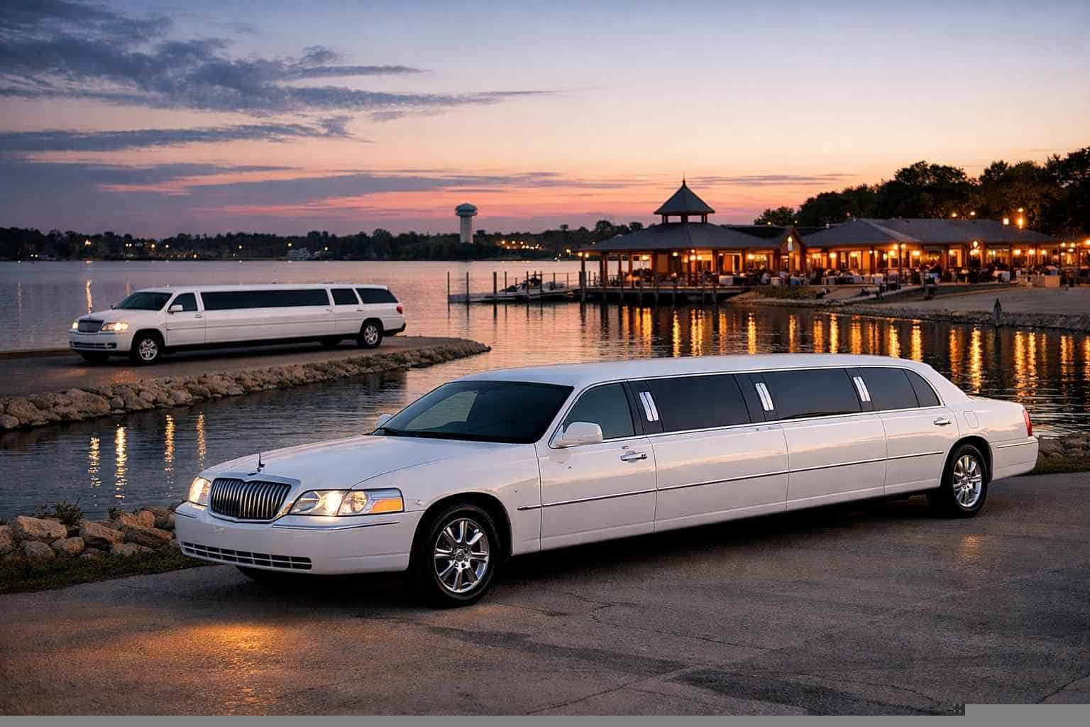 White Limousines in Little Elm Texas