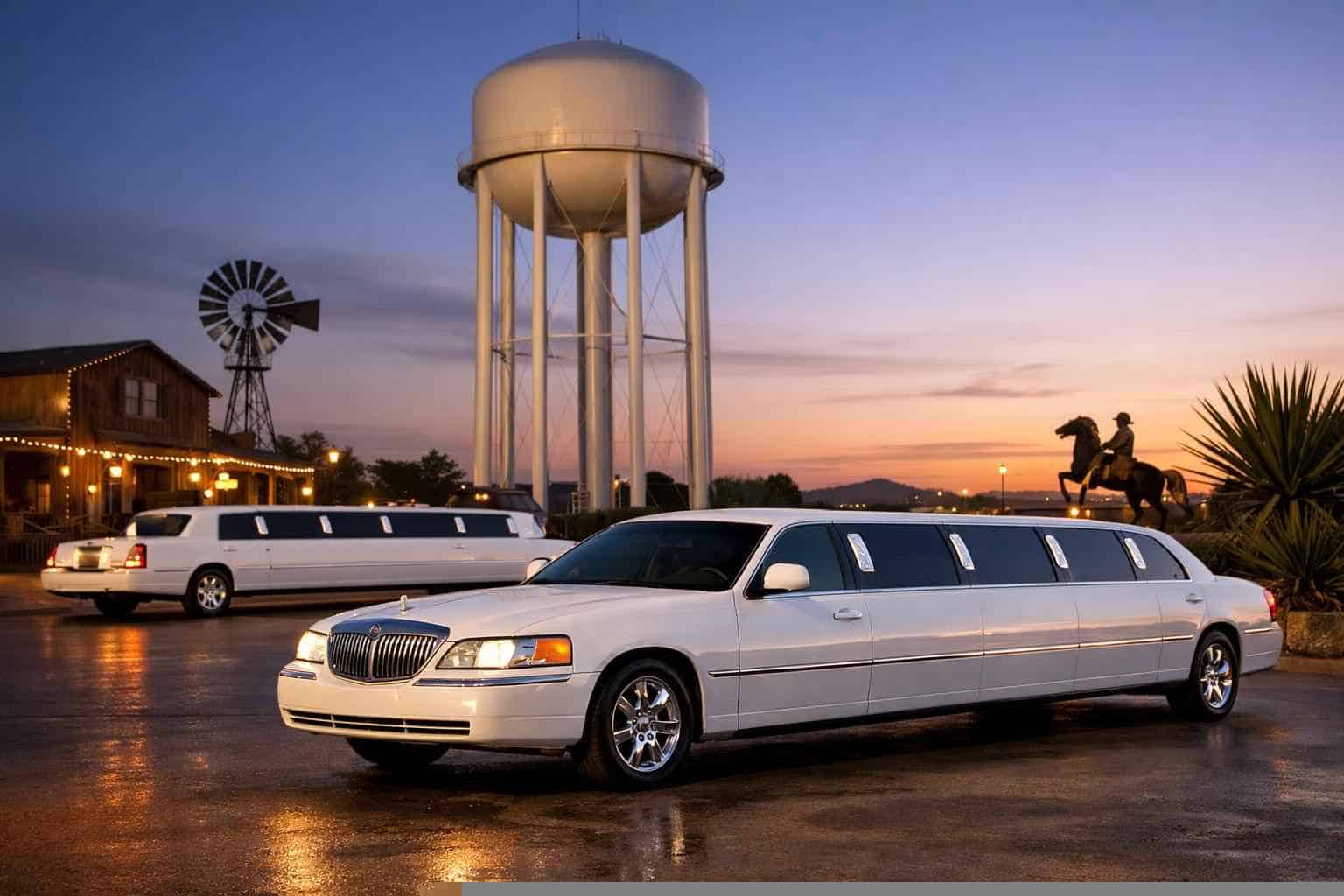 White Limousines in Mesquite Texas
