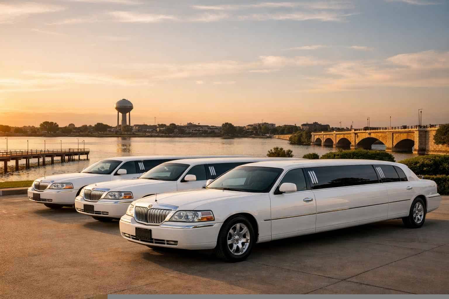 White Limousines in Rowlett Texas