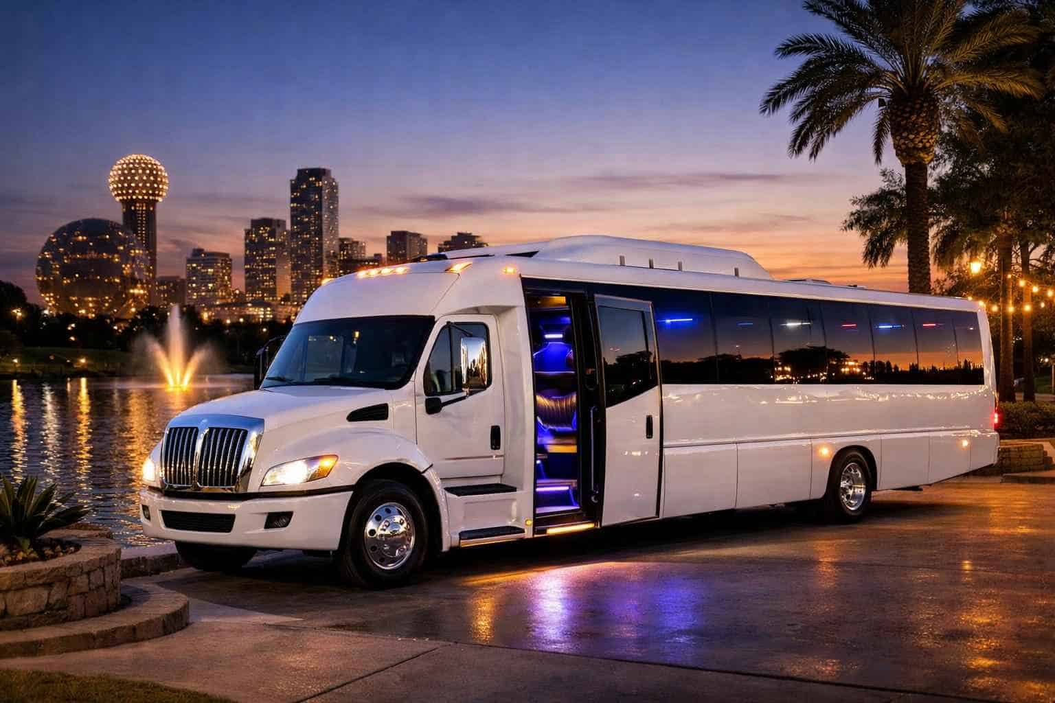 White Party Bus Rental Balch Springs TX
