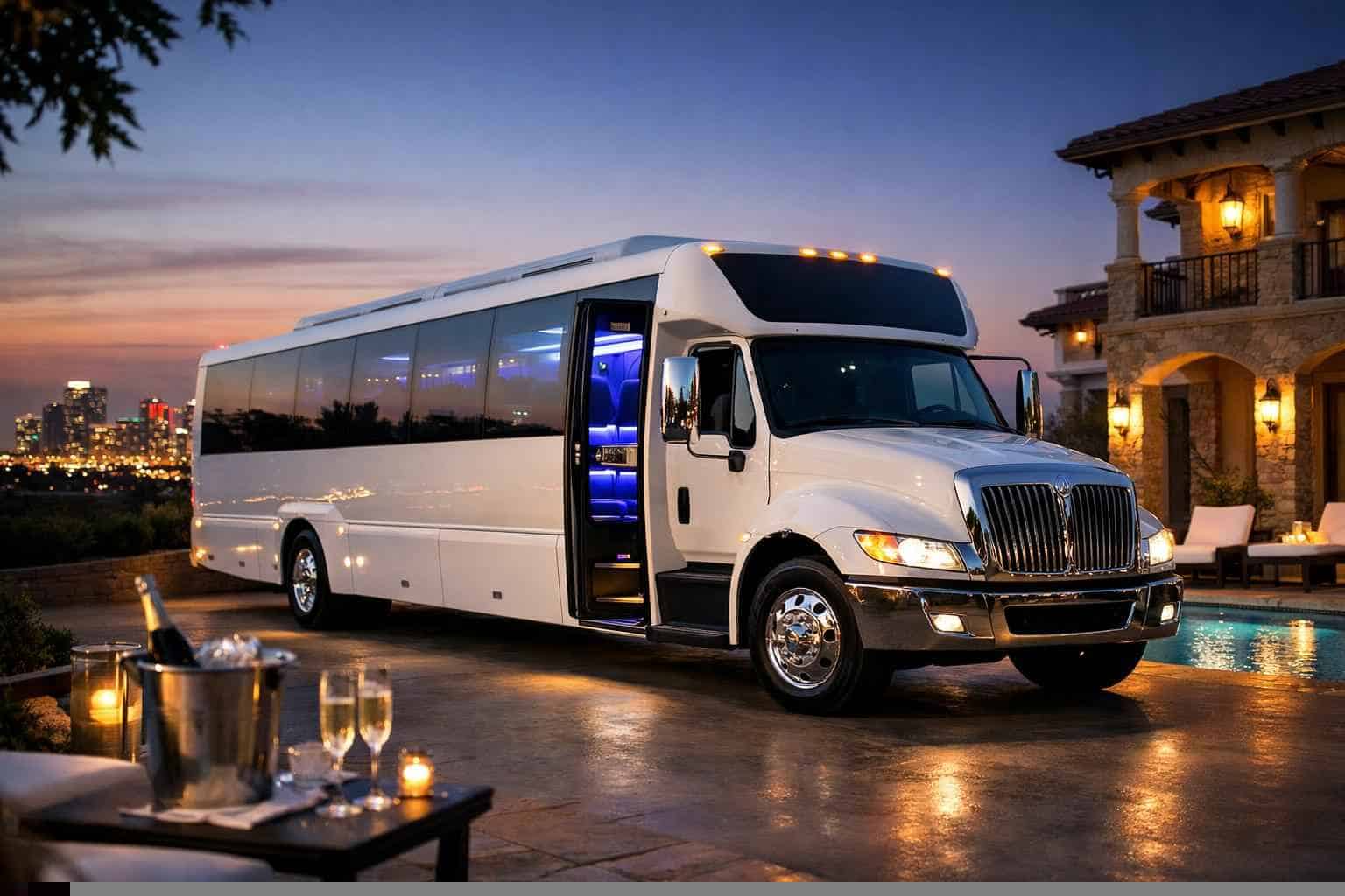 White Party Bus Rental Cedar Hill TX