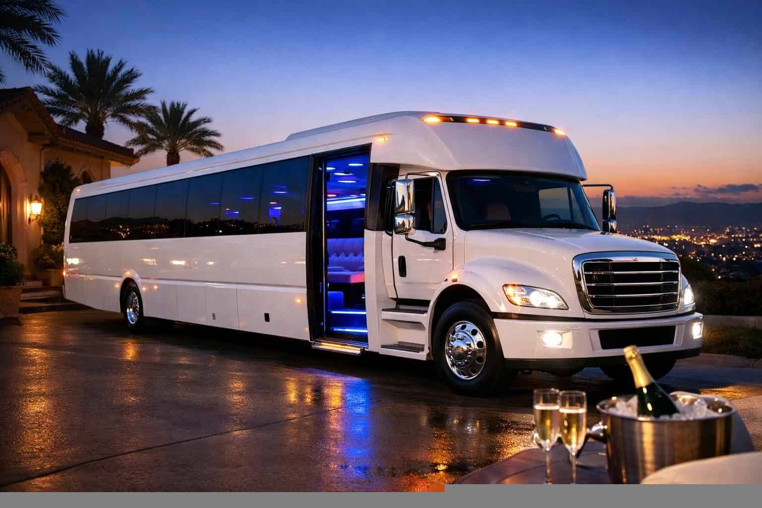 White Party Bus Rental Lancaster TX