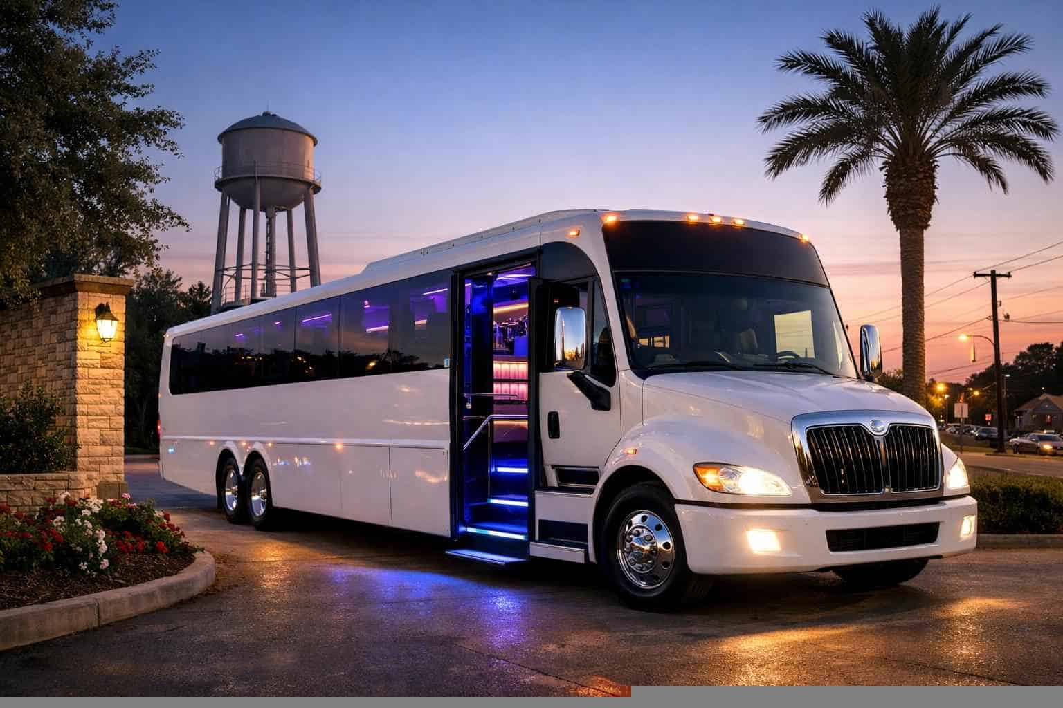 White Party Bus Rental Near Me Balch Springs TX