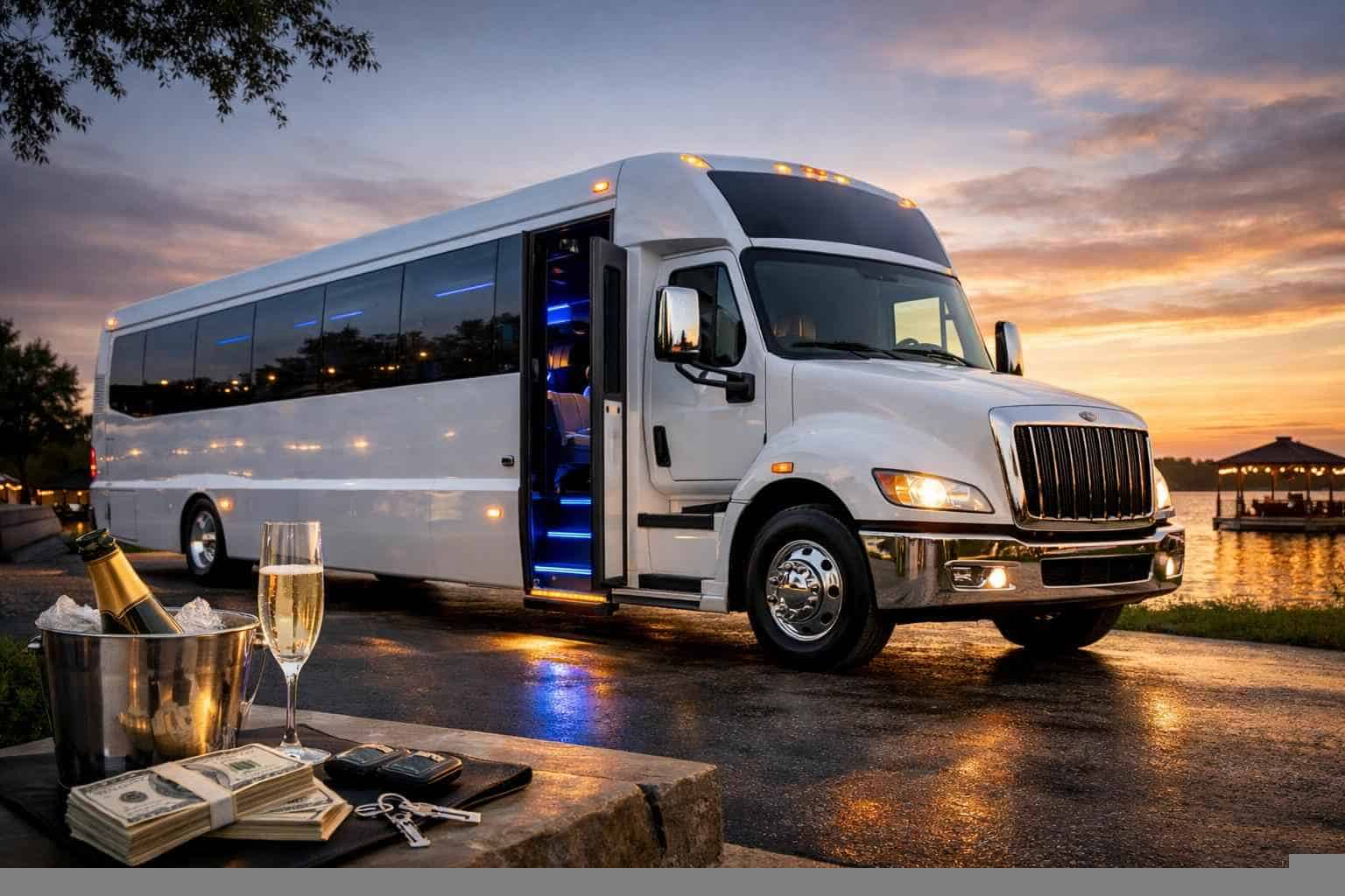 White Party Bus Rental Prices In Wylie TX