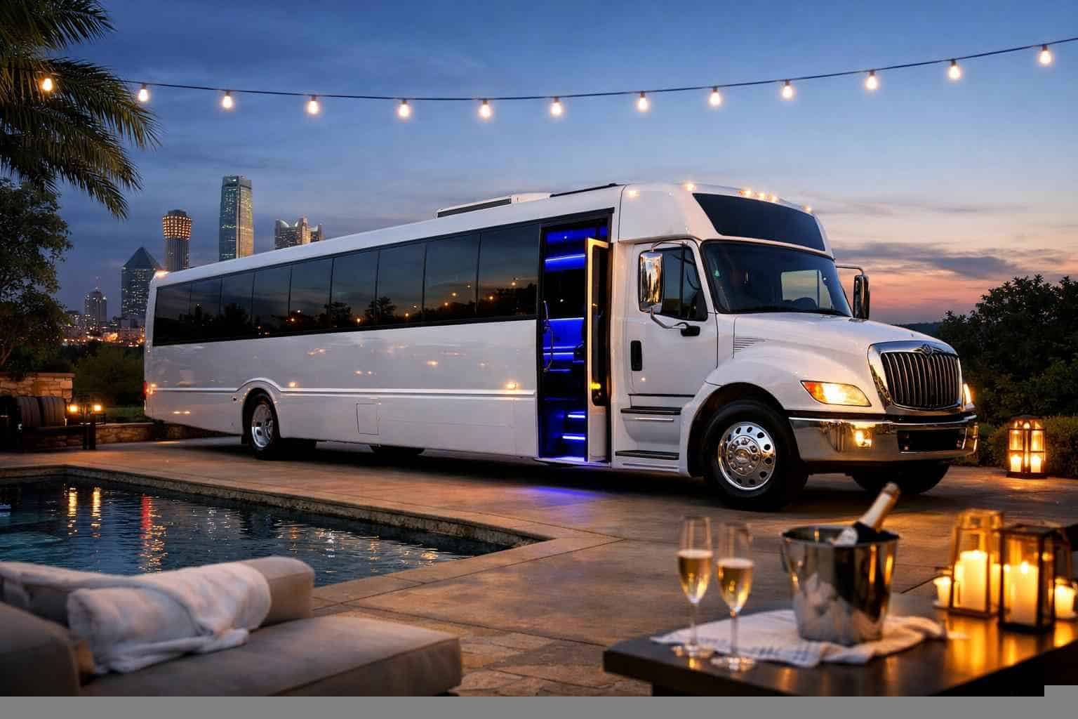 White Party Bus Rental Services In Balch Springs Texas