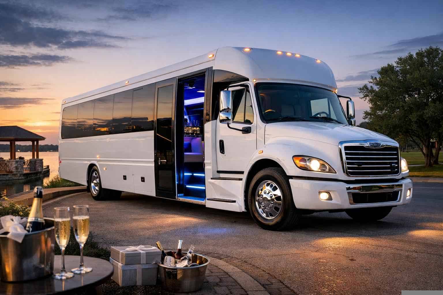 White Party Bus Rental Services In Wylie Texas