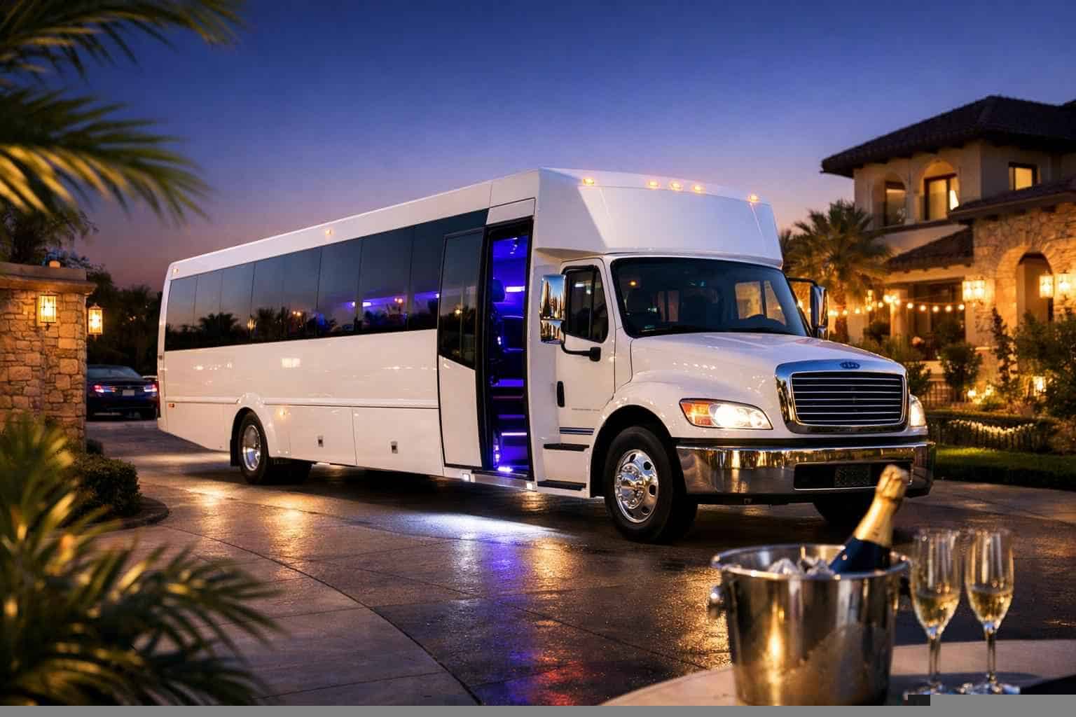 White Party Bus Service Prosper TX