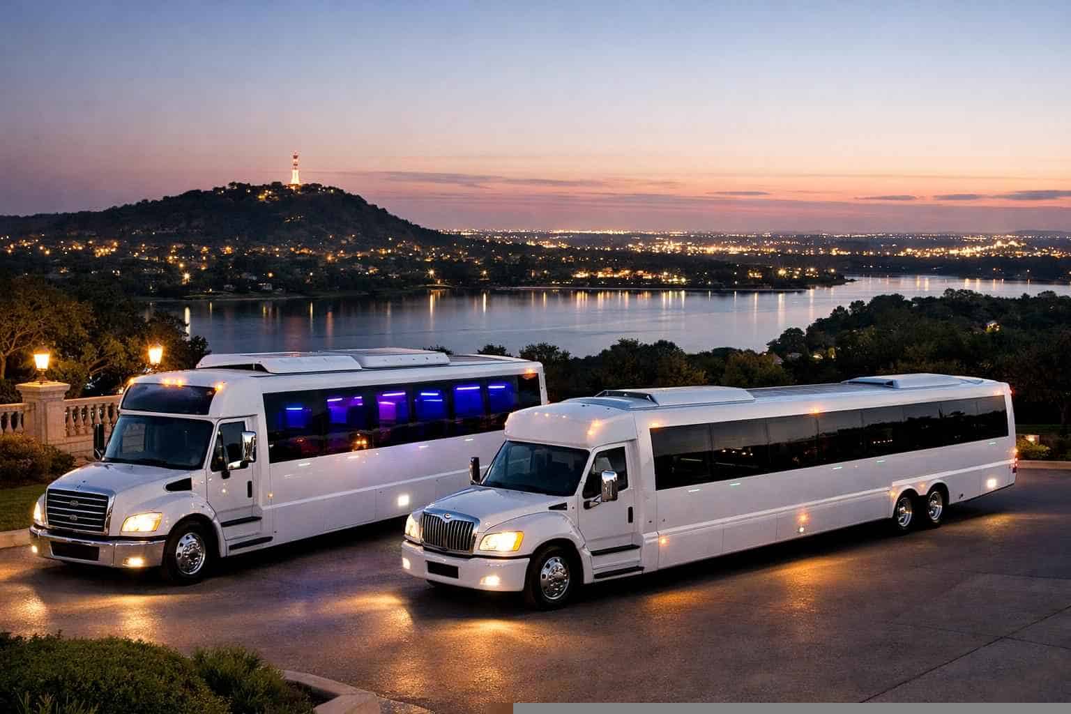 White Party Buses in Cedar Hill Texas