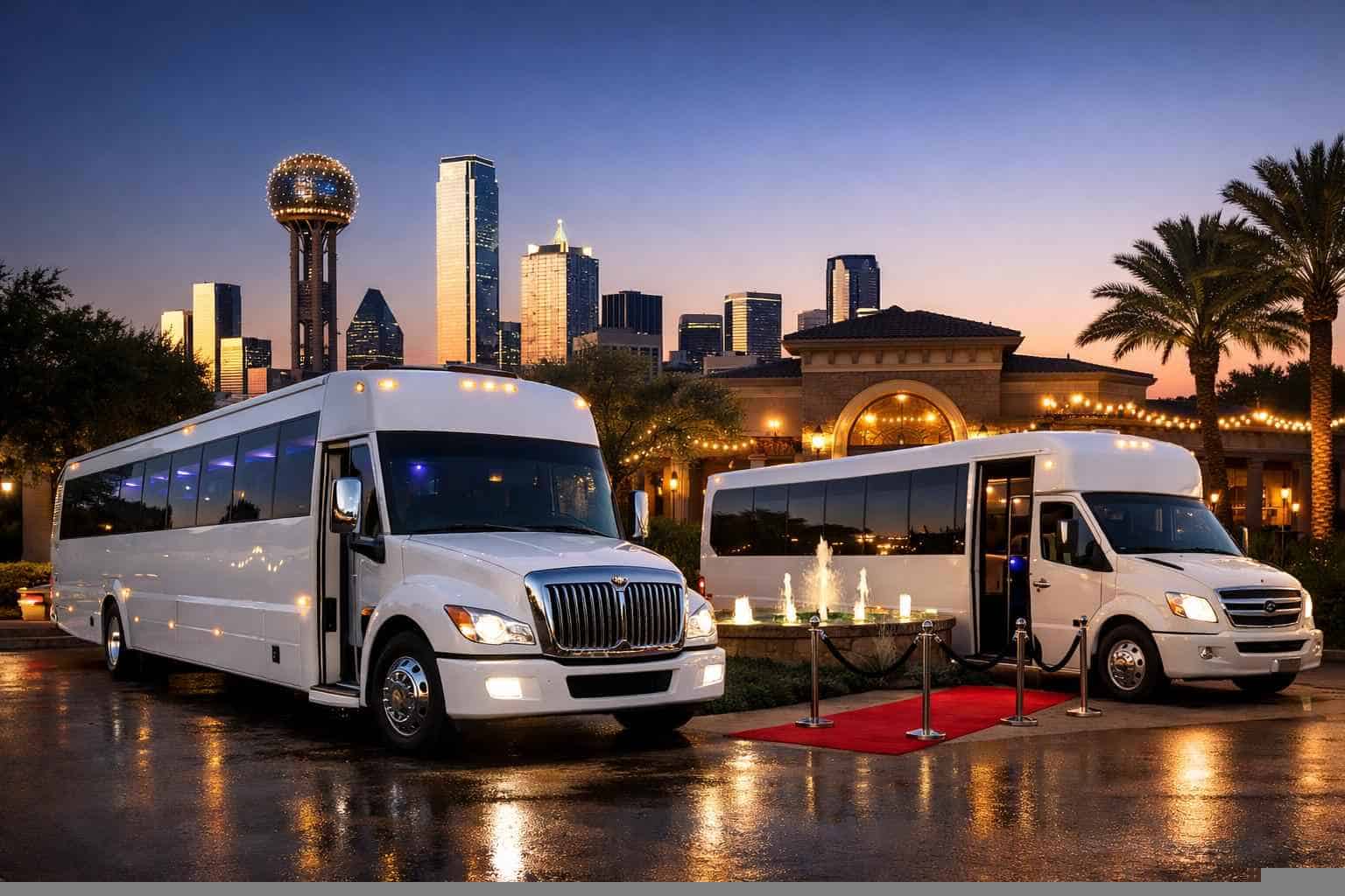 White Party Buses in Duncanville Texas