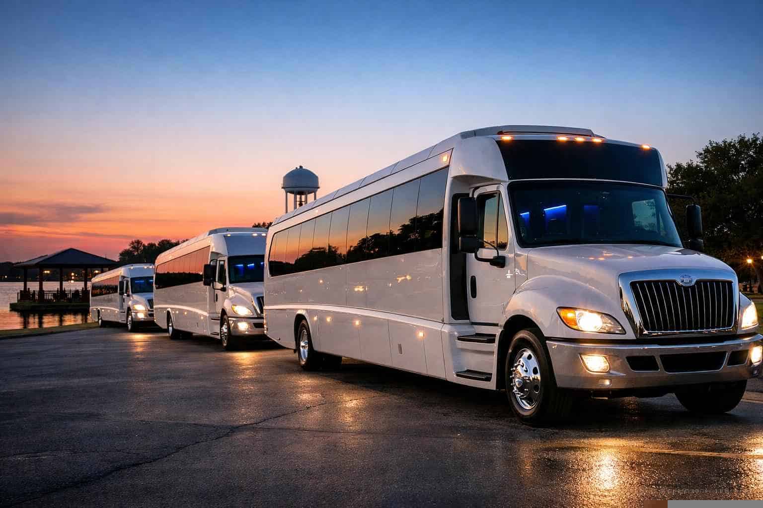 White Party Buses in Rowlett Texas