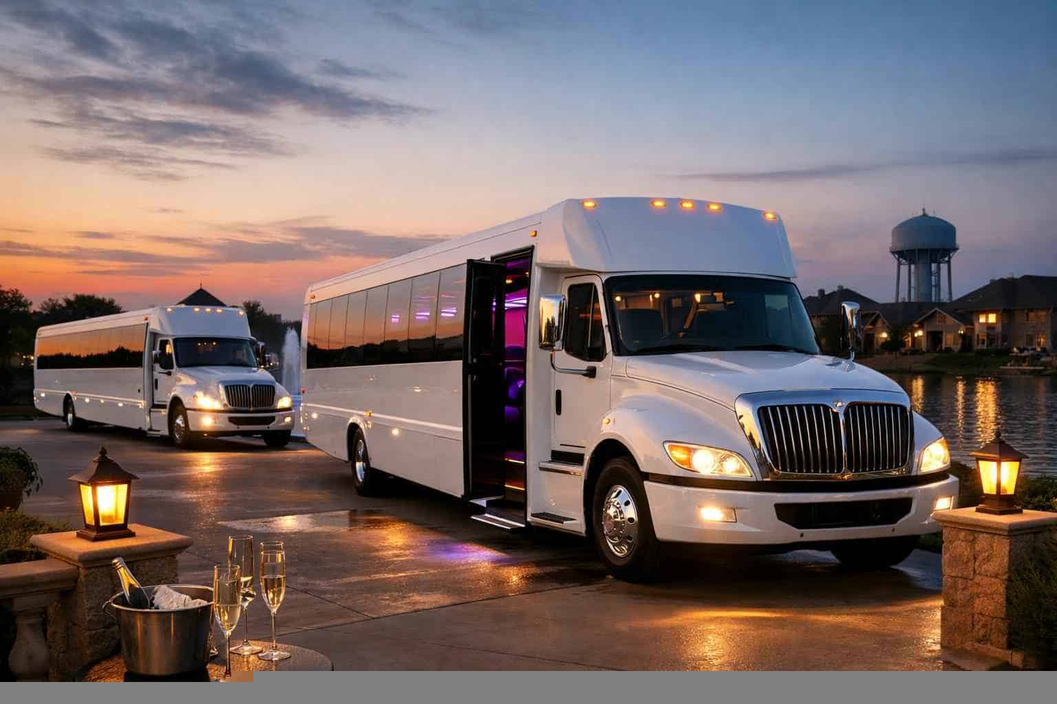 White Party Buses in Sachse Texas